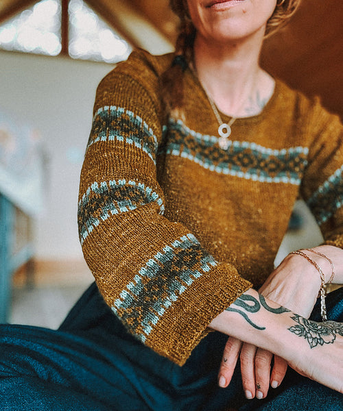 Kit de tricot - Chandail Mountain Bed par Caitlin Hunter