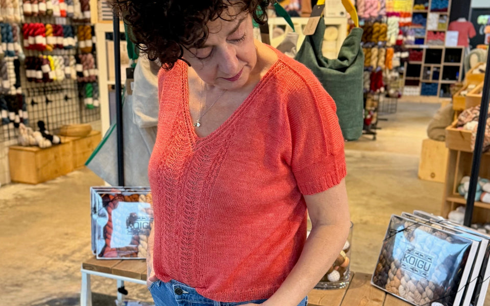 Kit de tricot - T-shirt Adventitious par Olga Putano