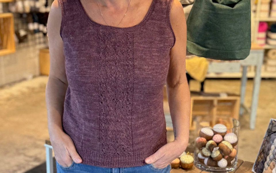 Kit de tricot - Camisole Jardin Secret par Gabrielle Vézina