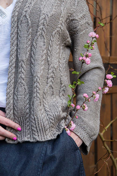 Kit de tricot - Cardigan Greyer par Hanna Maciejewska