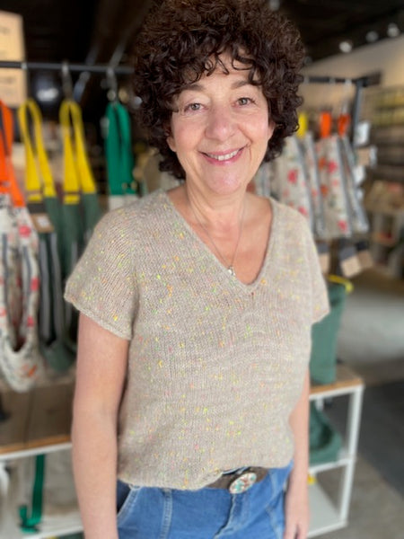 Kit de tricot - Cumulus Blouse en Confetto par PetiteKnit