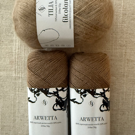 Kit de tricot Mitaines Marée par Sarah Bleau