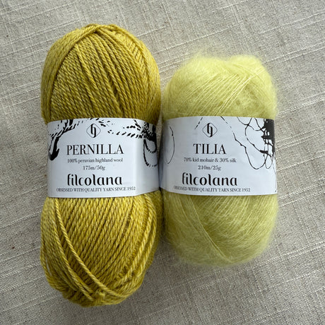 Kit de tricot tuque Glowhair Frost  par Stephen West