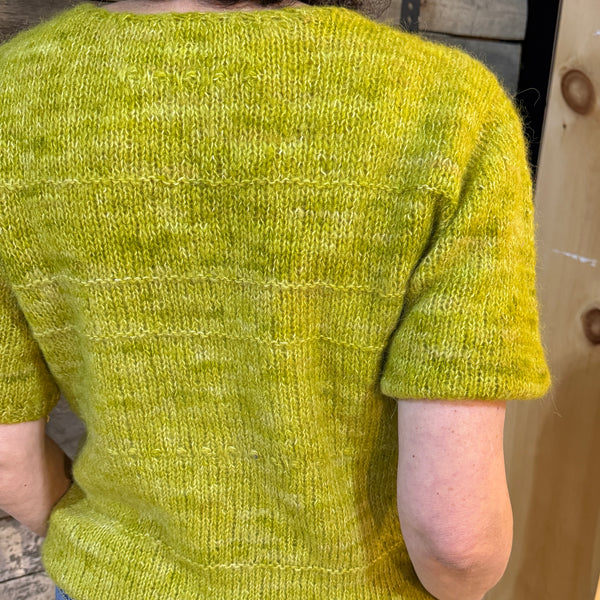 Kit de tricot - Pull à manche courte Vasiliki par Nathalie Martin