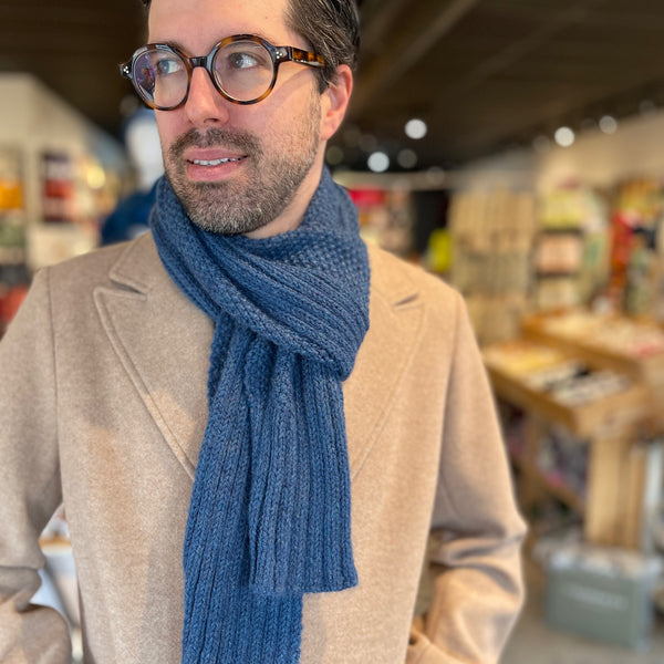 Knitting kit - Le St-Sau Scarf 100% merino by Pure Laine