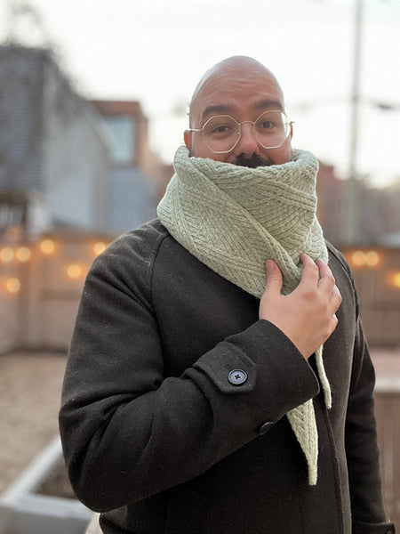 Kit de tricot - Châle Gaca par Jean-Philippe Cliche