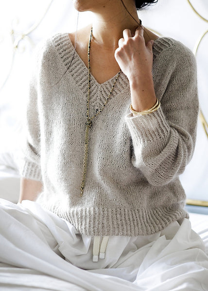 Kit de tricot - Basic V Light par Minimi Knit Design