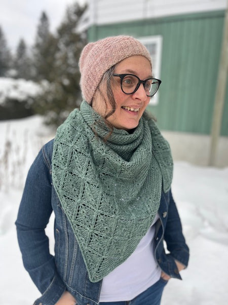 Kit de tricot - Châle I Shawl Build my Fortress par Fran Carle