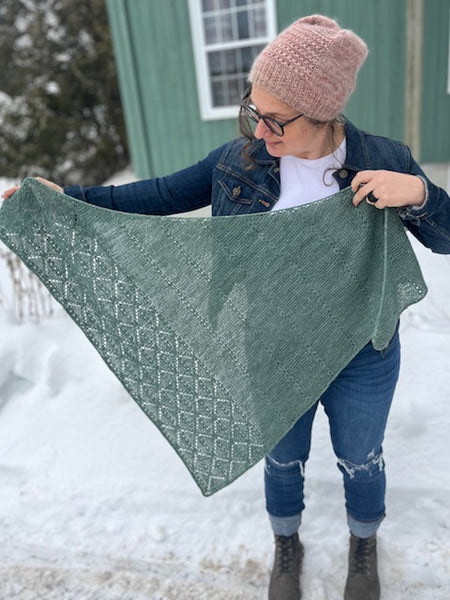 Kit de tricot - Châle I Shawl Build my Fortress par Fran Carle