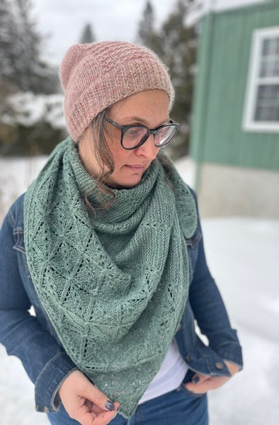 Kit de tricot - Châle I Shawl Build my Fortress par Fran Carle