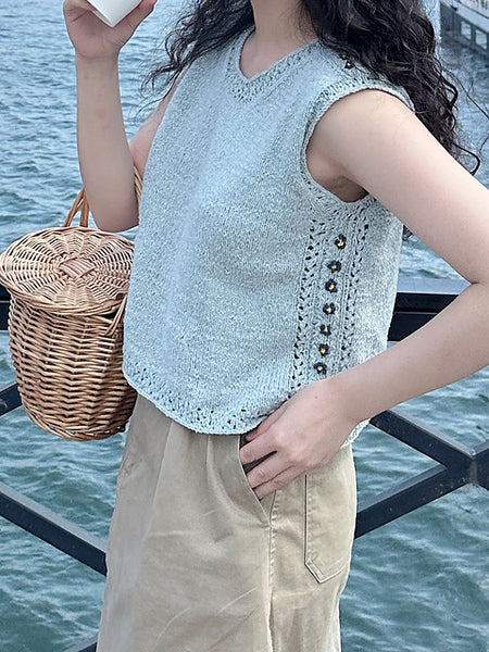 Kit de tricot - Petit Jardin Top par Jardin des Tricots