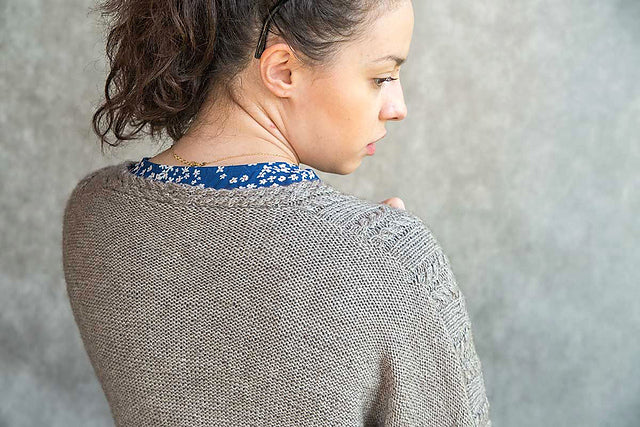 Kit de tricot - Cardigan Greyer par Hanna Maciejewska