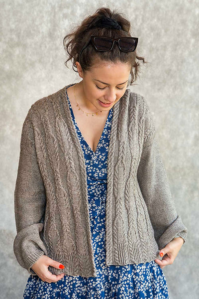 Kit de tricot - Cardigan Greyer par Hanna Maciejewska