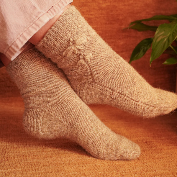 Kit de tricot - Bas Linum par Marie-Ève Wedge