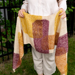 Kit de tricot Cecil shawl par Joanna Herriott