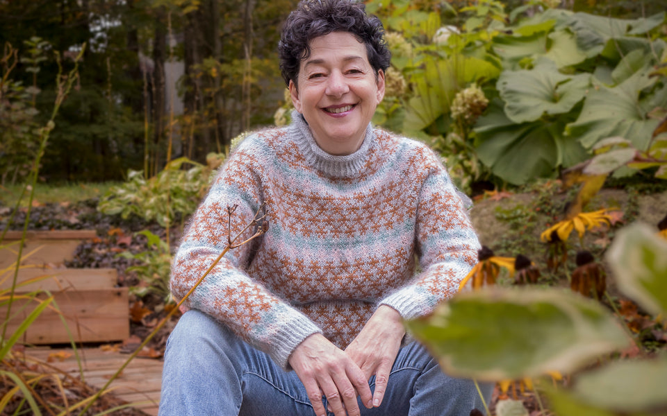 Kit de tricot- Coloured Crosses Senior par Anne Ventzel