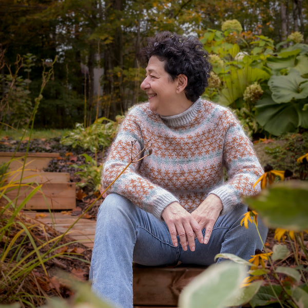 Knitting kit - Coloured Crosses Senior by Anne Ventzel