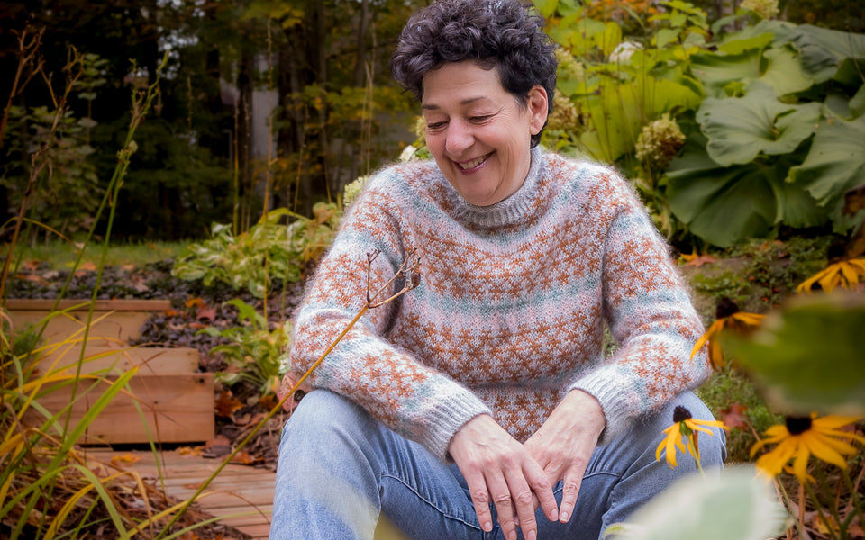 Kit de tricot- Coloured Crosses Senior par Anne Ventzel