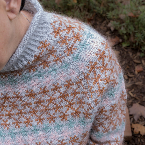 Knitting kit - Coloured Crosses Senior by Anne Ventzel