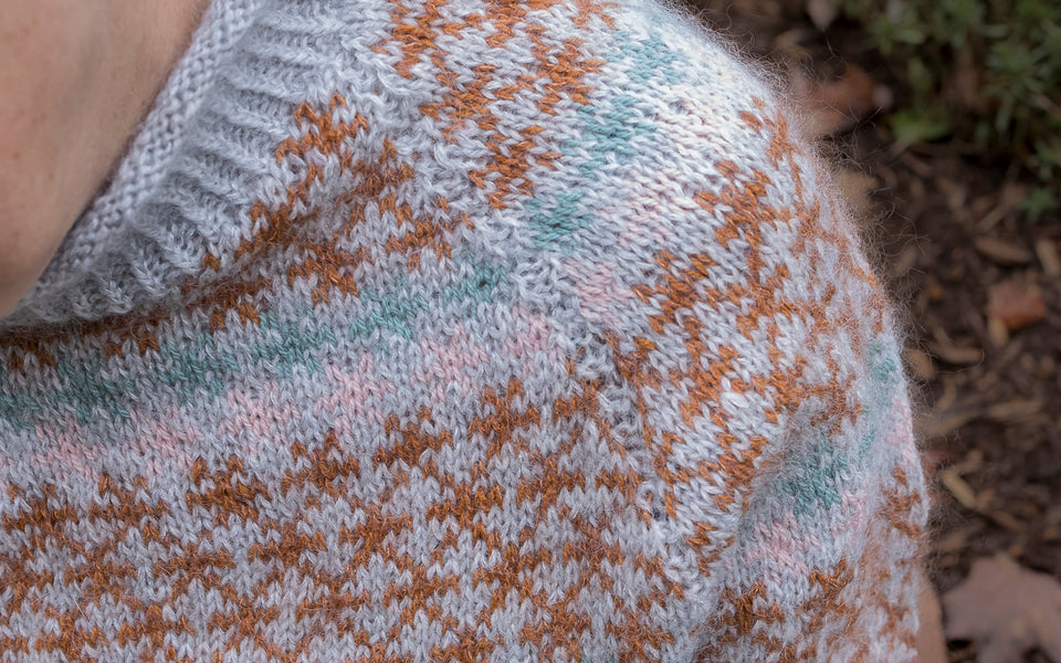 Kit de tricot- Coloured Crosses Senior par Anne Ventzel