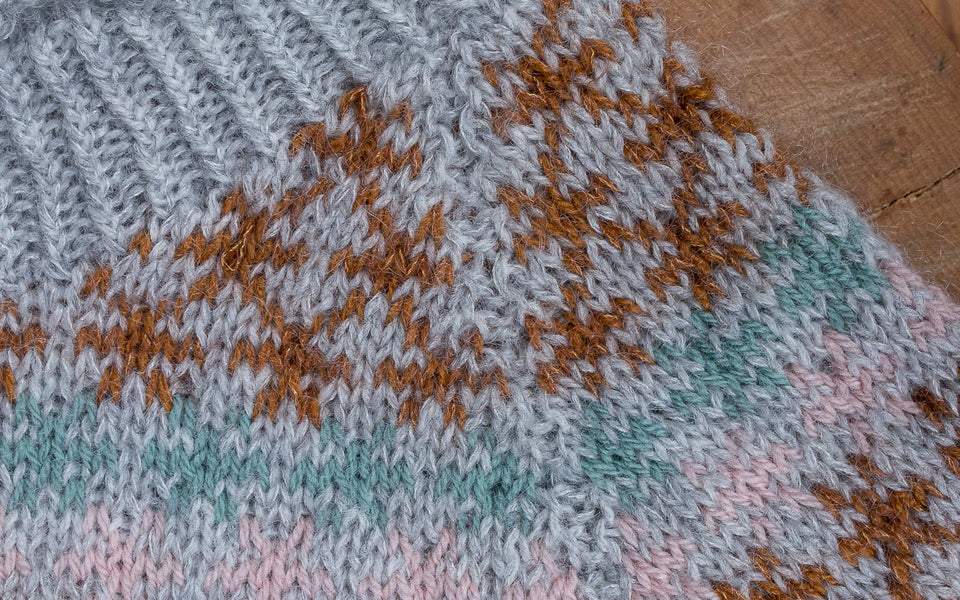 Kit de tricot- Coloured Crosses Senior par Anne Ventzel