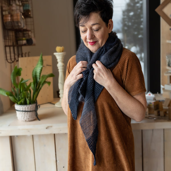 Kit de Tricot - Châle Marguarita de Fibre Carpe Diem