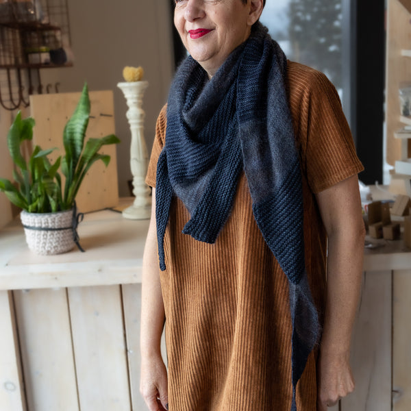 Kit de Tricot - Châle Marguarita de Fibre Carpe Diem