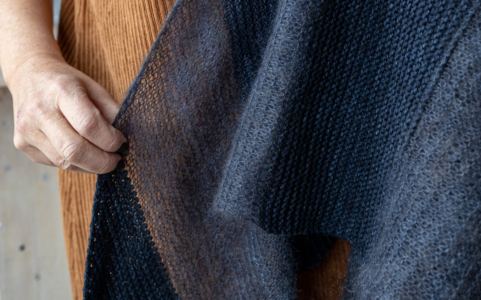 Kit de Tricot - Châle Marguarita de Fibre Carpe Diem