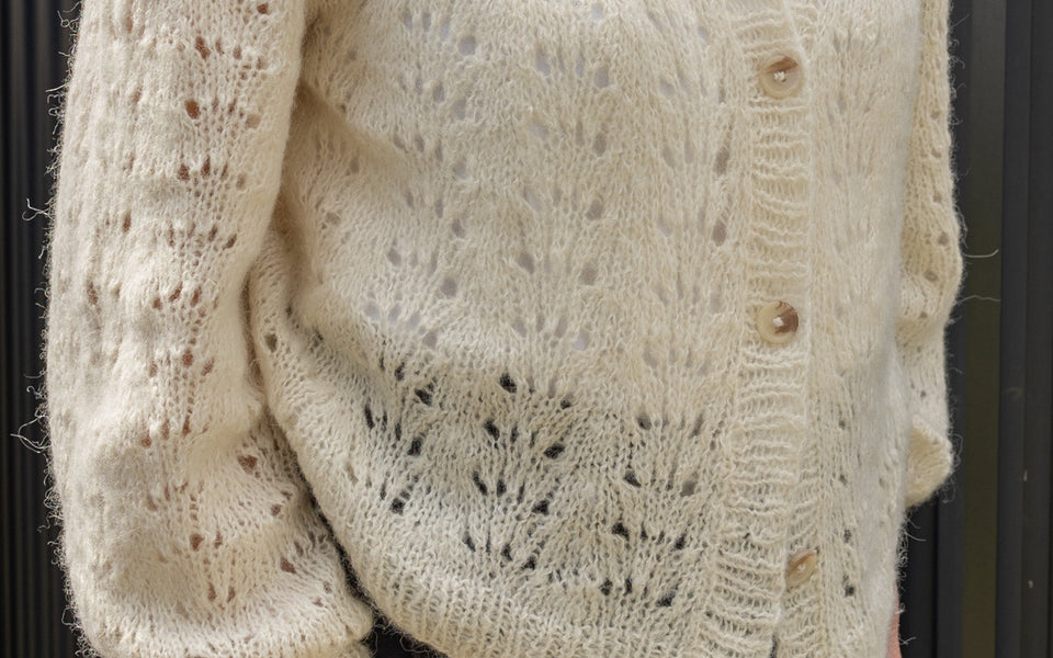 Kit de tricot - Cardigan Camelia par Minimi Knit Design