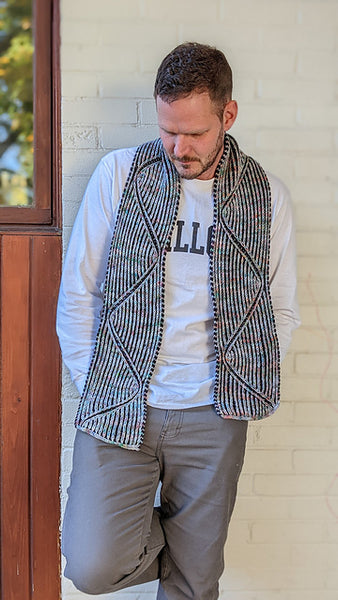 Kit de tricot - Pas-à-pas Foulard Swish par Tanis Lavallee