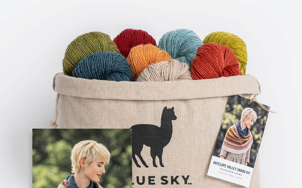 Kit de tricot - Réchauffe-épaule Antelope Valley Snood par Tracy Pipinich