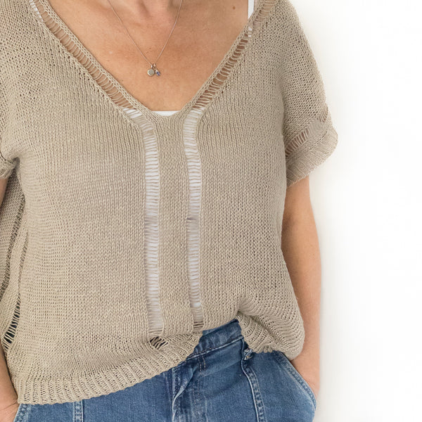 Kit de tricot - Outline tee par Jessie Maed