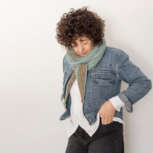 Kit de tricot - Châle Elsie par Lucie Paquet