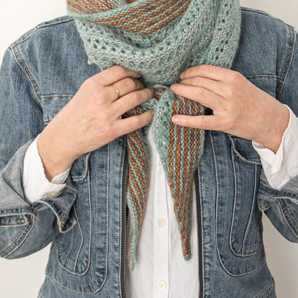 Kit de tricot - Châle Elsie par Lucie Paquet