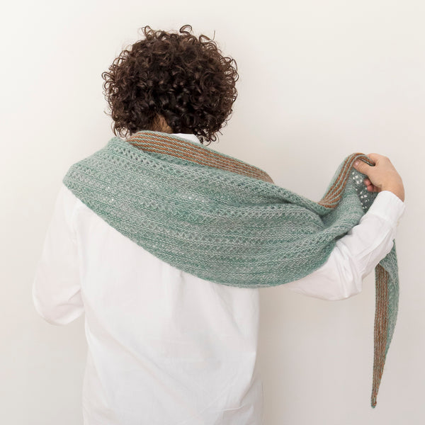 Kit de tricot - Châle Elsie par Lucie Paquet