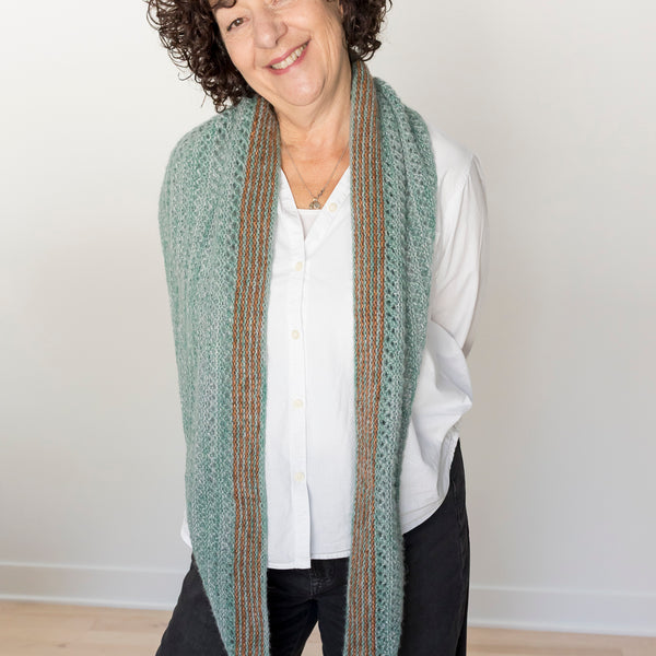 Kit de tricot - Châle Elsie par Lucie Paquet