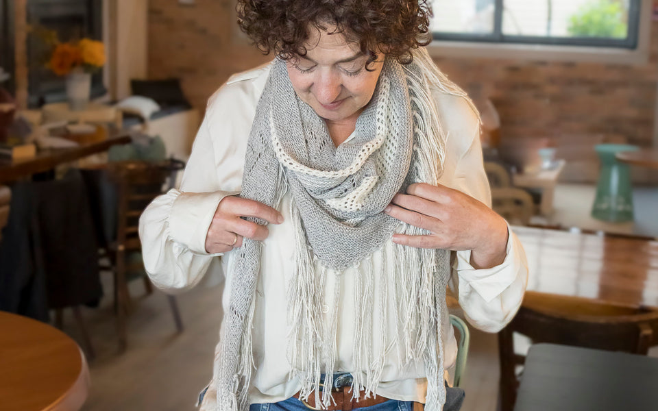 Kit de Tricot - Châle Bohemian Variation par Lucie Paquet