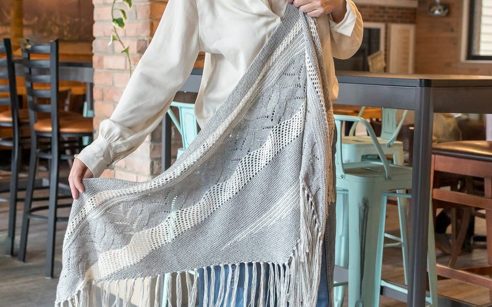 Kit de Tricot - Châle Bohemian Variation par Lucie Paquet