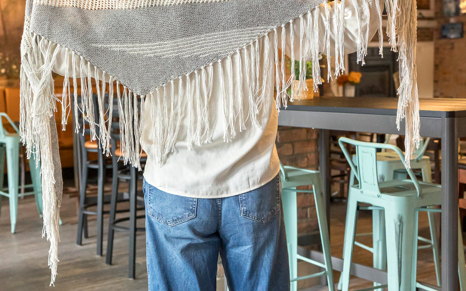 Kit de Tricot - Châle Bohemian Variation par Lucie Paquet