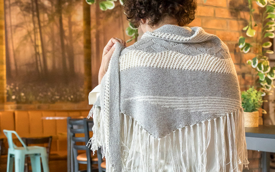 Kit de Tricot - Châle Bohemian Variation par Lucie Paquet