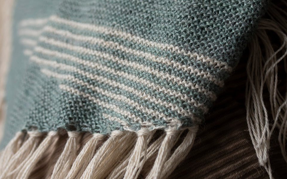 Kit de Tricot - Châle Bohemian Variation en Linum par Lucie Paquet