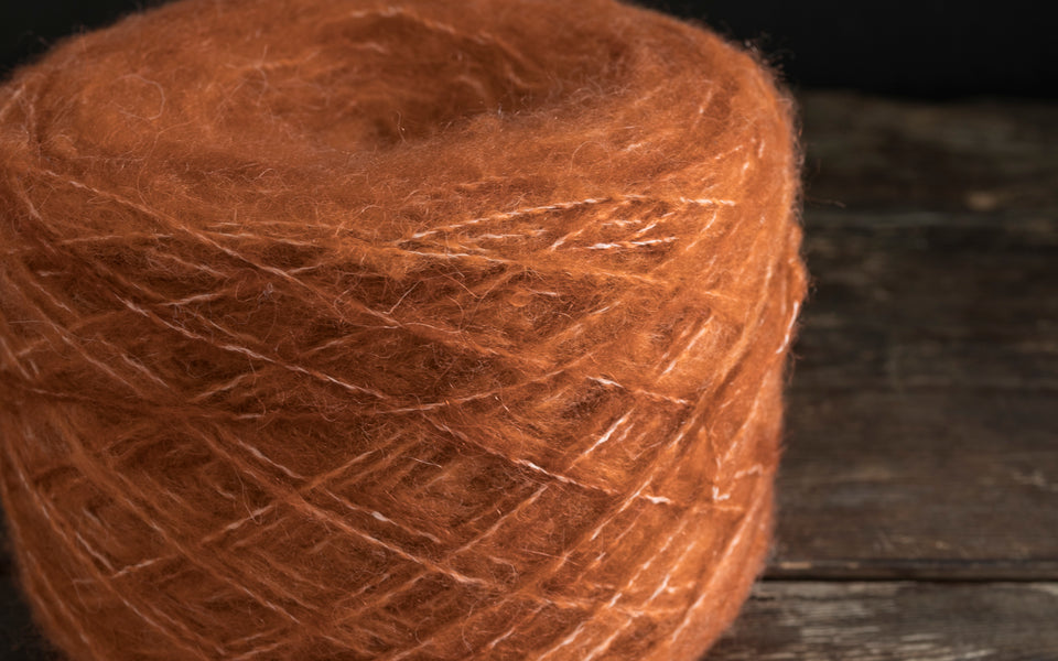 Kit de tricot - Châle Double-Doux en Nueva par Céline Desjardins