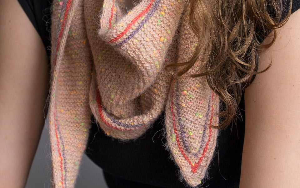 Kit de tricot - Châle Pier 62 par Joanna Herriott