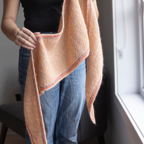 Kit de tricot - Châle Pier 62 par Joanna Herriott