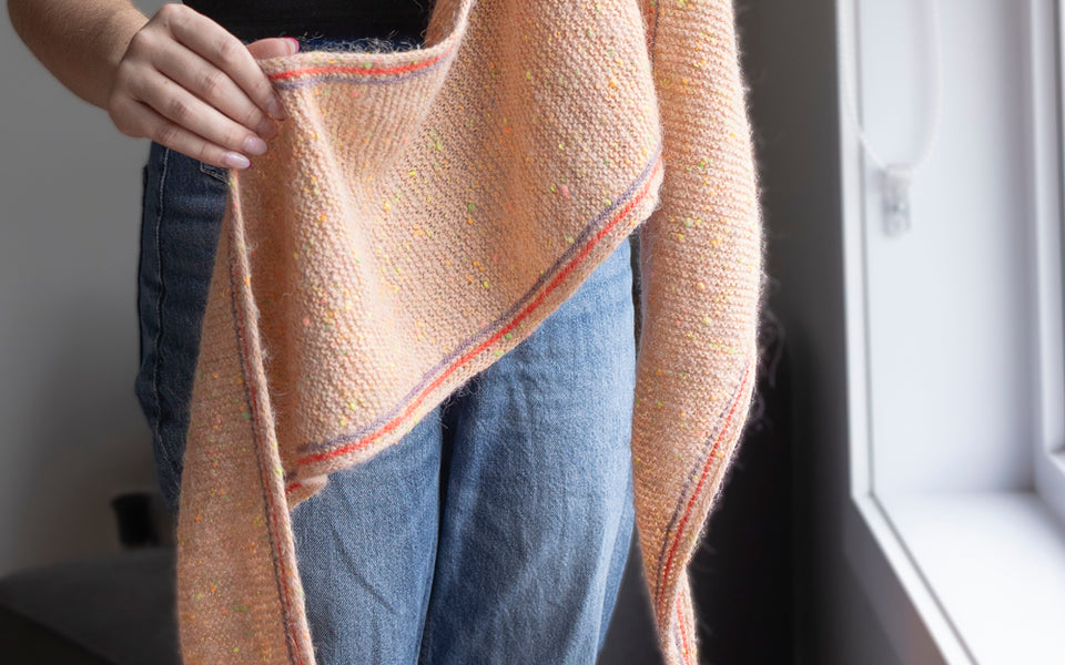 Kit de tricot - Châle Pier 62 par Joanna Herriott