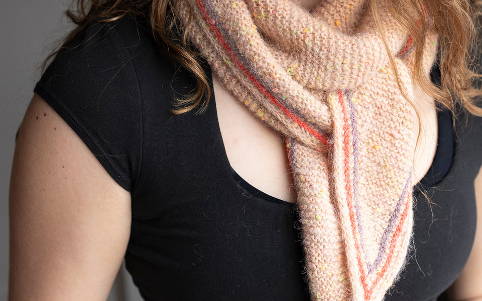 Kit de tricot - Châle Pier 62 par Joanna Herriott