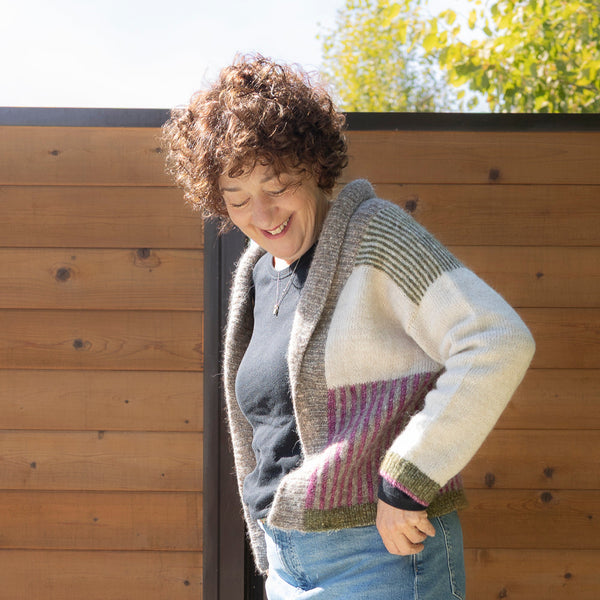 Kit de tricot - Amulet Gilet ouvert par Marìa Jesùs Camus