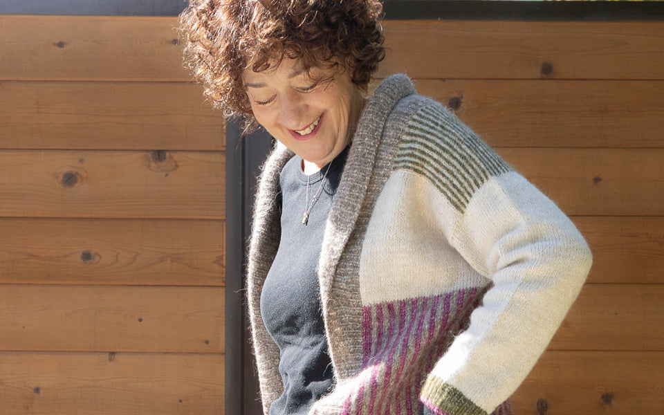 Kit de tricot - Amulet Gilet ouvert par Marìa Jesùs Camus