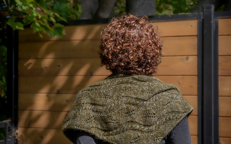 Kit de tricot - Hiedra Shawl par Esti Juango