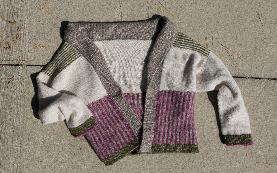 Kit de tricot - Amulet Gilet ouvert par Marìa Jesùs Camus